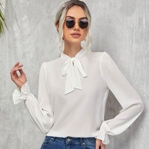 Tie front blouse